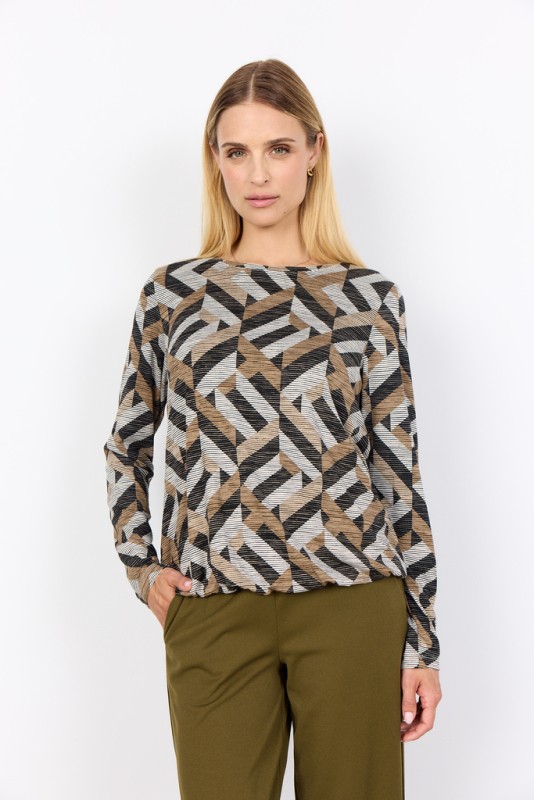 Scgalina 64 Bluse Sand